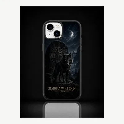 Obrázok produktu pre Puzdro na iPhone 15, ochranné puzdro s motívom vlčieho znaku – značka LUNØIR