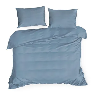 Image de Eurofirany Parure de lit NOVA3 bleu 160x200 cm SET de 3 PIECES : avec 2 taies d'oreiller 70x80 cm