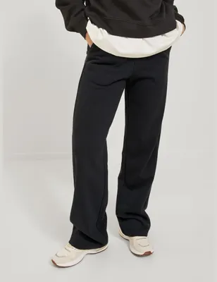 Productafbeelding van Jack & Jones Ally Reg, wijde pijpen, trainingsbroek, zwart, dames, maat L, zwart, maat L