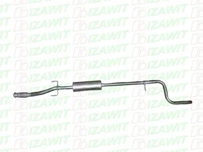 Produktbild von IZAWIT 27.126 Mittelschalldämpfer Schalldämpfer passend für PEUGEOT 2008 Kombi (CU) 207 (WA, WC) 207 CC (WD) 208 I Schrägheck (CA, CC) 207 SW (WK)