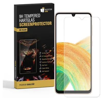 Produktbild von 1x 9H Panzerglas für Samsung Galaxy A33 5G Displayschutz Panzerfolie Schutzfolie Hartglas Schutzglas Displayglas Tempered Glasfolie Sicherheitsglas Echtglas