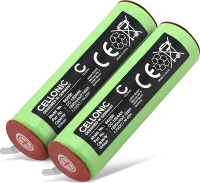 Immagine prodotto di CELLONIC 2x Batteria per Rasoi & Tagliacapelli Compatibile con Braun 1509, 4520, 5414, 180AAH – (1800mAh, 1.2V)