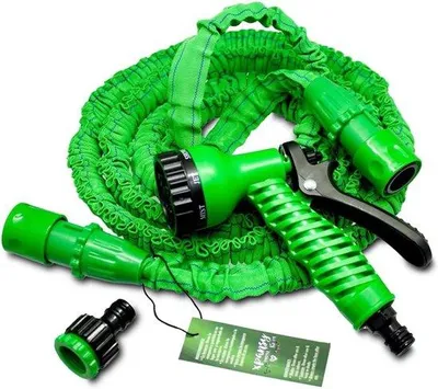 Image de Tuyau d'arrosage extensible de 7,5 m, vert