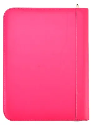 Produktbild von Konferenzmappe A4 mit Reißverschluss, Taschenrechner und Notizblock in Pink
