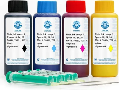 Image de Encre pour Epson 16, 27, T061x, T063x, T071x, quatre couleurs