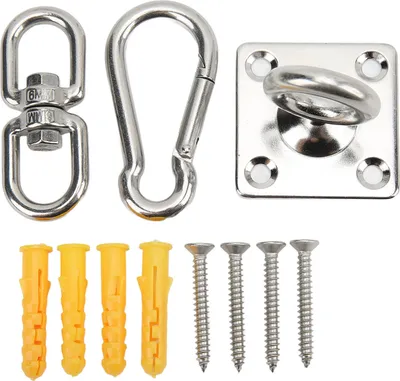 Produktbild von Hängemattenstuhl Hanging Kit Edelstahlschwingen Deckenmontage Set für Yoga -Stanztasche