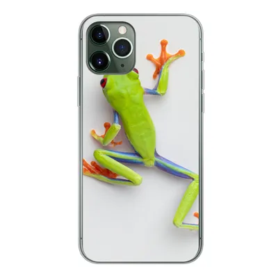 Produktbild von MuchoWow® Handyhülle Schutzhülle Hülle für iPhone 11 Pro Frosch - Tiere - Grün Silikon Softcase Handy Hülle - Handy