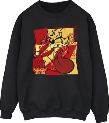 Produktbild von Looney Tunes - "Rabbit New Year" Sweatshirt für Herren BI33813 (5XL) (Schwarz)