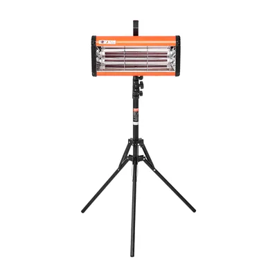 Productafbeelding van VEVOR Infrarood-uithardingslamp, geschikt voor handmatig gebruik of met standaard, 2000 W, tijdinstelling van 0-90 minuten, automatische uithardingslamp met automatische verwarming en houder, verwarming voor spuit- en bakcabines met een oppervlakte van 32 m²