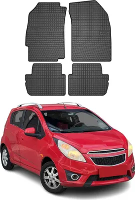 Image de Tapis de Sol pour Chevrolet Spark 2009-2015 Caoutchouc Noir
