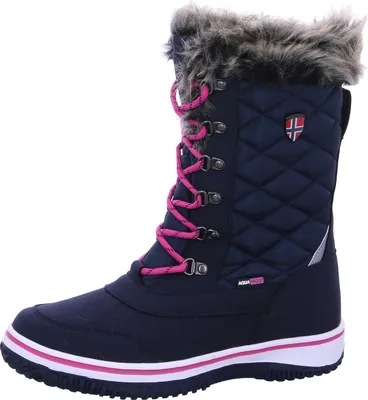 Produktbild von Trollkids KinderHolmenkollen Snow XT Winterstiefel navy/magenta 33