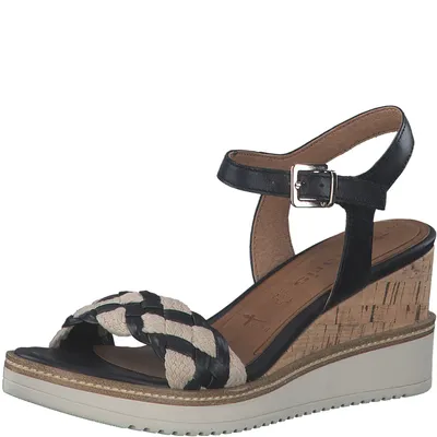 Produktbild von Tamaris Keilsandalette - Navy Synthetik Größe: 38 Normal