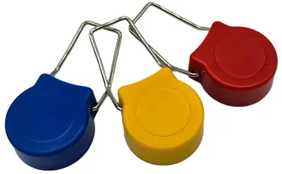 Produktbild von Flaschenverschluss aus Kunststoff mit Metallbügel, 3er Pack