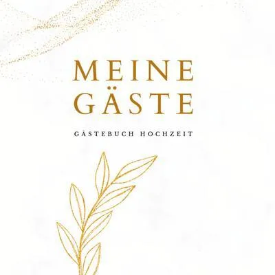 Produktbild von Meine Gäste- Gästebuch Hochzeit 60 Seiten, Premium Hardcover