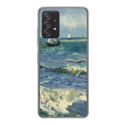 Produktbild von MuchoWow® Handyhülle Schutzhülle Hülle für Samsung Galaxy A53 5G Meereslandschaft bei Les Saintes-Maries-de-la-Mer - Vincent van Gogh Silikon Softcase Handy Hülle - Schutzabdeckung