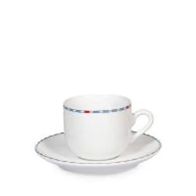 Immagine prodotto di H&H Set 6 Tazze Caffè Astrid In Porcellana Con Piatto Cc100