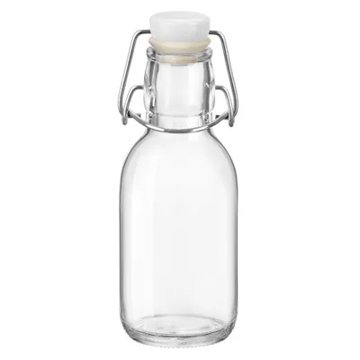 Produktbild von Einkochwelt EMILIA Glasflasche mit Bügelverschluss 250 ml transparent