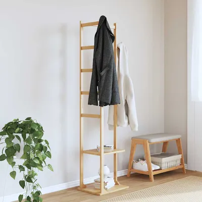 Immagine prodotto di Appendiabiti con Ganci e Ripiani 38,5x30x156 cm in Bambù