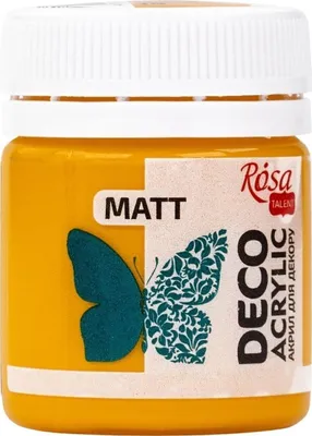 Zdjęcie produktu dla Rosa Talent Farba akrylowa Yellow Deep (19) Mat 20 ml 1 szt.