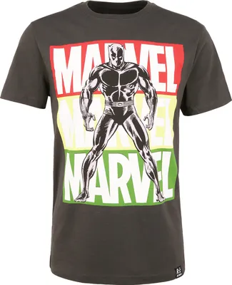 Produktbild von Recovered T-Shirt Marvel Black Panther Pop Art im zeitlosen Design Black 2XL