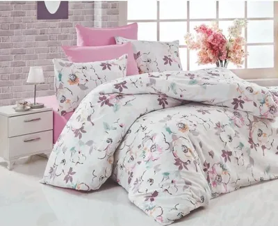 Produktbild von Bettwäsche-Set, 220 x 240 cm, 100% Baumwolle Renforcé, 2 Kissenbezüge 60 x 60 cm, Weiß