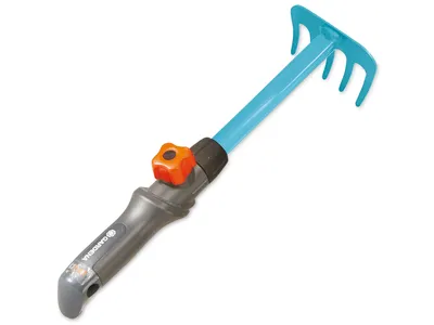Produktbild von Happy People 16873 - Kinder Gartenwerkzeug - GARDENA Combisystem Rechen Harke (Metall, 27cm)
