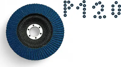 Obrázek produktu pro Lamelový kotouč 125 mm zirkonový pro kov, dřevo a rez P120 1 ks