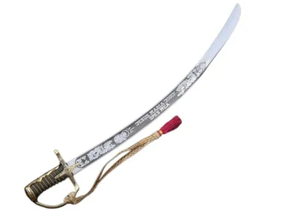 Immagine prodotto di Sciabola degli ussari polacchi WZ 1750 senza fodero – Sciabola storica con incisione «HUSSARIA», modello da cavalleria, decorazione Premium 2635