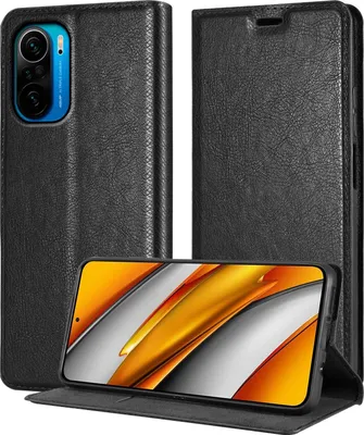 Immagine prodotto di Cadorabo Custodia per Xiaomi Mi 11i / POCO F3 in NERO NOTTE Copertura protettiva con chiusura magnetica, funzione stand e slot per schede Flip Case Cover Etui Handy Klapp Hülle Book Tasche
