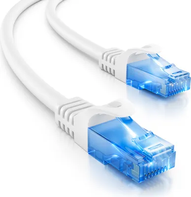 Produktbild von deleyCON 5m CAT.6 Ethernet Gigabit Lan Netzwerkkabel RJ45 CAT6 Kabel Patchkabel Kompatibel zu CAT.5 CAT.5e CAT.6a Cat.7 - Weiß