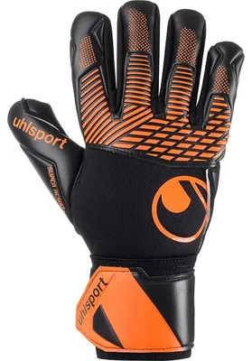 Produktbild von Uhlsport Fm Super Resist+ Hn Torwarthandschuhe - Schwarz / Neonorange  | Größe: 7.5