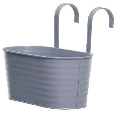 Produktbild von Decoris Pflanzgefas - hangend - Zink - fliederfarben - 32 x 16 cm