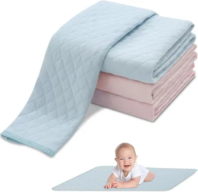 Produktbild von Wickelauflage für Babys, 60 x 70 cm, 4 Stück, wasserdicht, für unterwegs