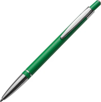 Produktbild von 10 Kugelschreiber / aus Metall / slimline / Kugelschreiberfarbe: grün