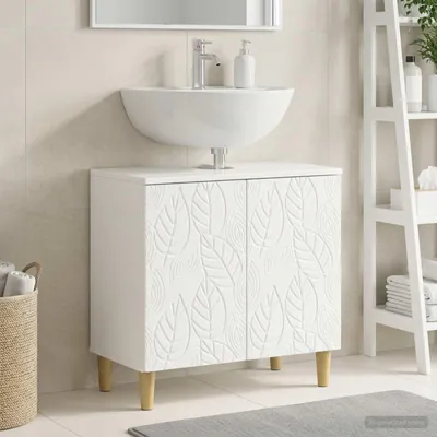 Productafbeelding van Maison Exclusive - Wastafelmeubel DELFT, hoogglanzend wit, 59,5 x 31,5 x 59 cm