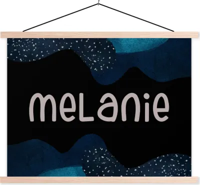 Produktbild von MuchoWow® Textilposter Melanie - Pastell - Mädchen 60x45 cm mit holzfarbenen Rahmen - Bild