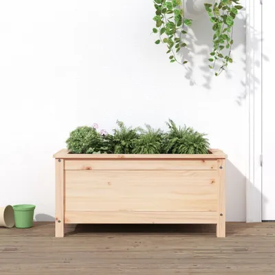 Produktbild von Hochbeet - Pflanzkübel - 82,5x40x39 cm - Massivholz Kiefer - Beete CC29139