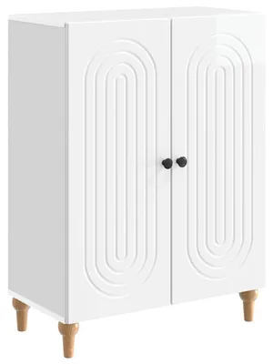 Obrázok produktu pre vidaXL Komoda, lesklá biela, 66 x 34,5 x 90 cm, drevotrieska