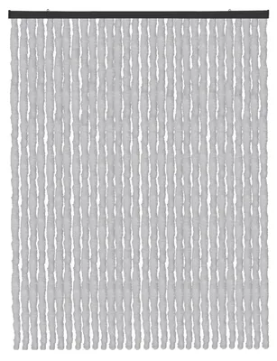 Productafbeelding van Fluwelen gordijn, 56x185 cm - 140x220 cm - eBay, effen streep, grijs - 140x220 cm