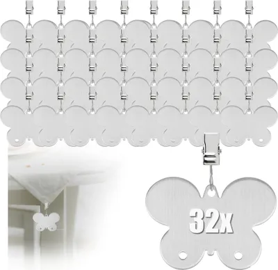Produktbild von com-four® 32x Tischdeckenbeschwerer - Tischtuchgewichte aus rostfreiem Edelstahl
