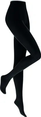 Produktbild von Kunert hochwertige 75% Baumwoll-Strickstrumpfhose LIZ schwarz 42/44 =L (3)