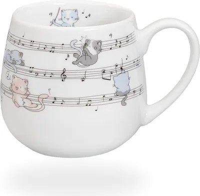 Produktbild von tea4chill Könitz Teetasse Kuschelbecher Lovely Cats. Tee- oder Kaffeetasse 400ml, Porzellan