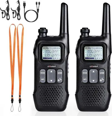 Obrázok produktu pre Rádiová stanica s dosahom 4 km, 16 kanálov, dobíjateľná, na kempovanie