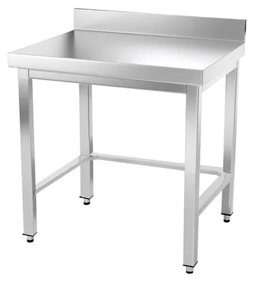Obrázek produktu pro Nerezová pracovní deska rozměrů 700 x 500 mm, s opěrnou konstrukcí, PREMIUM - GOLDINOX