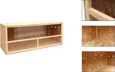 Produktbild von MyPets® Terrarium RINGO XXL Seitenbelüftung Holzterrarium OSB Holz Terrarien
