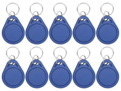 Zdjęcie produktu dla 10 sztuk tokenów w formie kart identyfikacyjnych o częstotliwości 125 kHz, wielokrotnego zapisu, do kontroli dostępu, rejestracji czasu pracy i parkingów