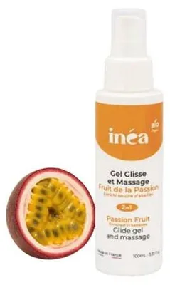 Obrázek produktu pro Inéa bio hydratační lubrikační a masážní gel passion fruit s aloe vera - 100 ml