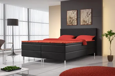 Produktbild von Polsterbett Betten Bett Polster Kunstleder Designer Hotel Doppel Luxus Design