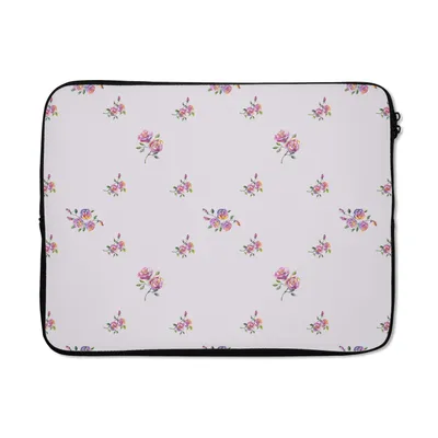 Produktbild von MuchoWow® Laptop Hülle 15 Zoll Muster - Rosen - Blumen Laptoptasche - Laptoptasche - Sleeve - Rundum-Schutz