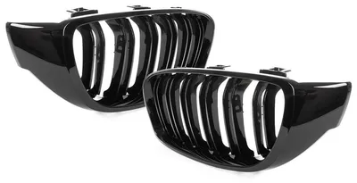 Kühlergrill DOPPELSTEG Schwarz Glanz für BMW 4er F32 F33 F36 2013-2018 – Produktansicht